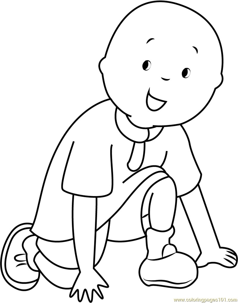 Caliou Coloring Sheets For Boys Caillou Coloring Page Free Caillou Coloring...