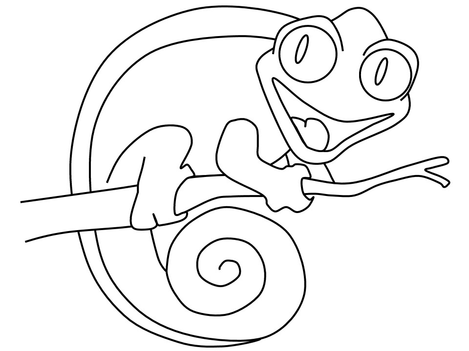 Cameleon Coloring Pages
 Chameleon Coloring Pages to and print for free