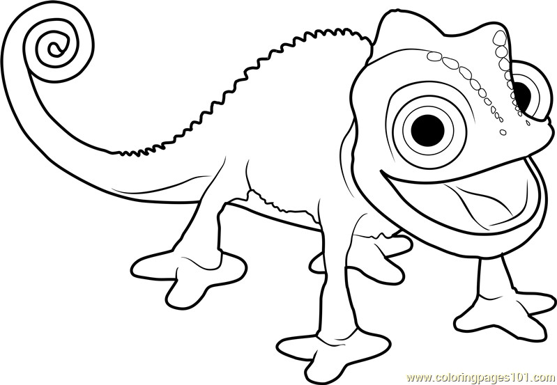 Cameleon Coloring Pages
 Printable Tangled The Series Coloring Pages