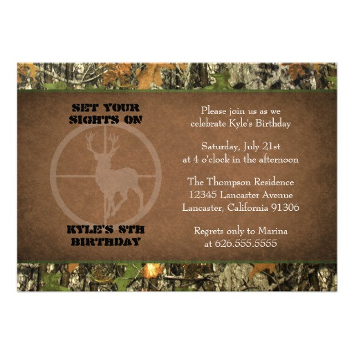 Best ideas about Camo Birthday Invitations
. Save or Pin Camo Birthday Boy Invitations 5" X 7" Invitation Card Now.