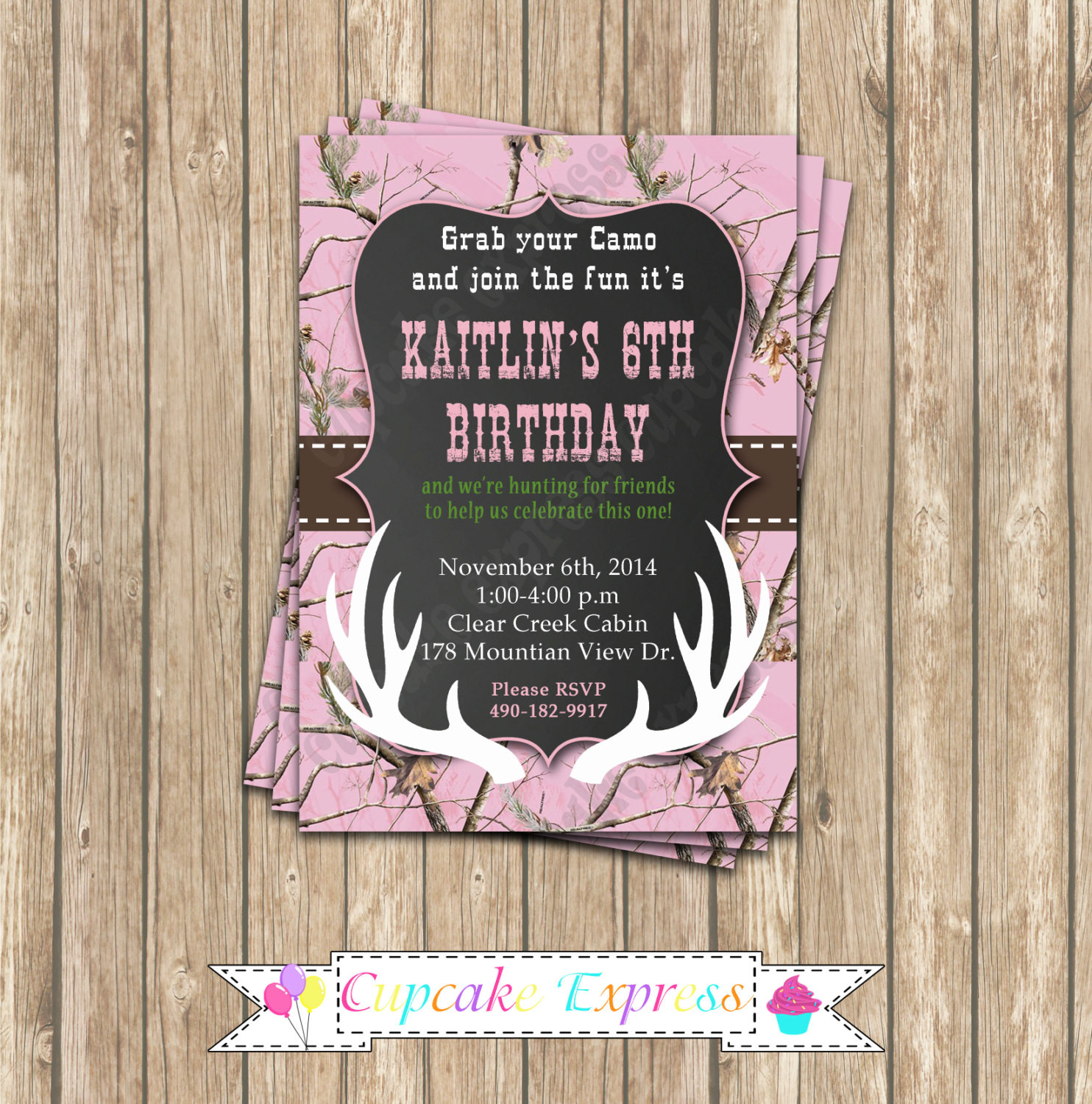 Best ideas about Camo Birthday Invitations
. Save or Pin Camo Girl Hunting 6 Birthday Party PRINTABLE Invitation 5x7 Now.