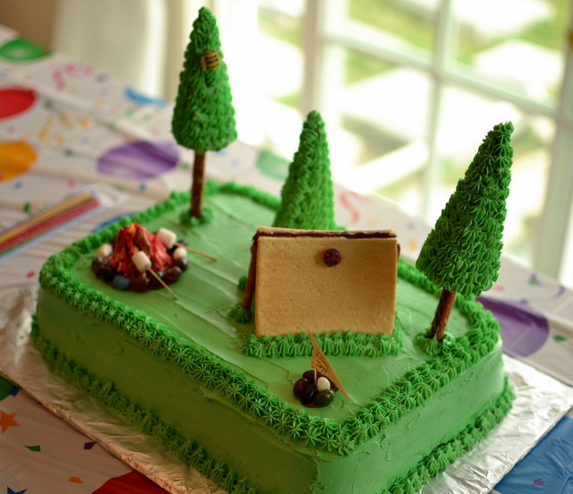 Best ideas about Camping Birthday Cake
. Save or Pin Thrifty Decorating Camping Birthday Cake Now.