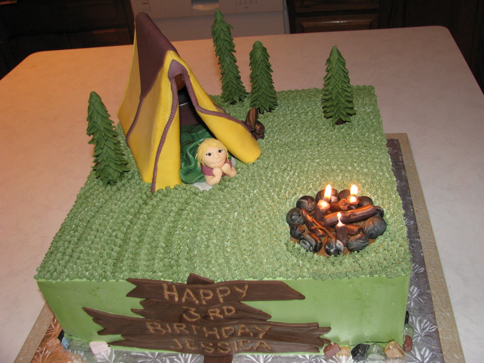Best ideas about Camping Birthday Cake
. Save or Pin Vesna s Party Blog Camping Birthday Party Cake Now.