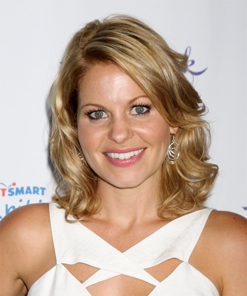 Candace Cameron Bure Hairstyle
 Candace Cameron Bure Medium Wavy Casual Hairstyle Dark