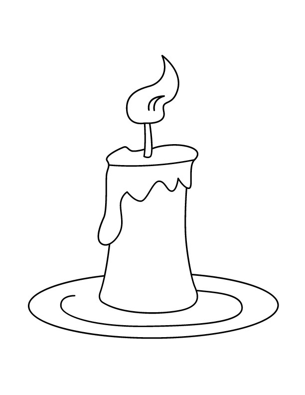 Candle Coloring Pages
 Candle Coloring Sheet Coloring Home