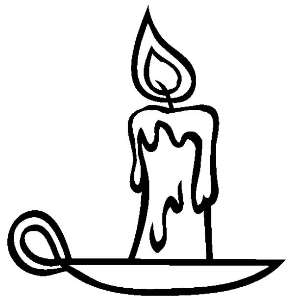 Candle Coloring Pages
 Candle Drawing at GetDrawings