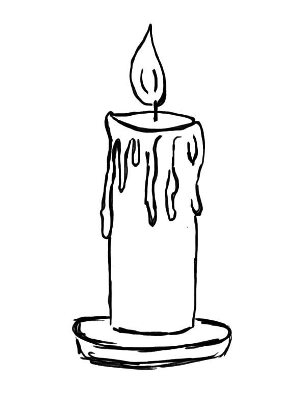 Candle Coloring Pages
 Candle Light Candle Coloring Pages Light Candle Coloring