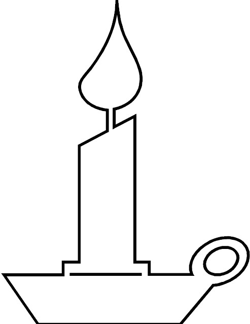 Candle Coloring Pages
 Bells Candles Free Colouring Pages