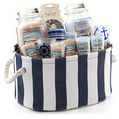 Candle Gift Basket Ideas
 Gifts Votive candles and Beaches on Pinterest