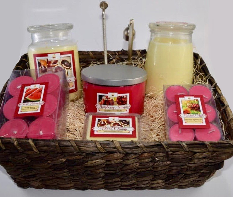 Candle Gift Basket Ideas
 Soy Wax Candle Supreme Gift Basket With Chosen Scents