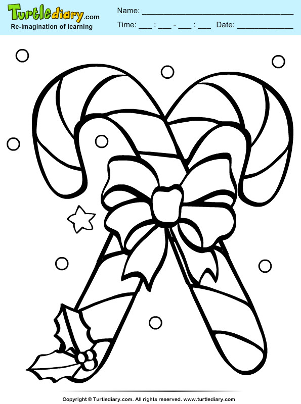 Candy Canes Coloring Pages
 Christmas Candy Canes Free Colouring Pages