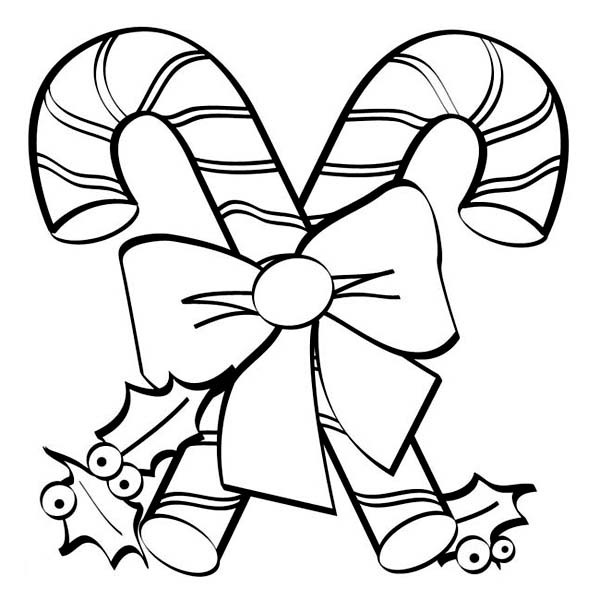 Candy Canes Coloring Pages
 Candy Cane clipart colouring page Pencil and in color
