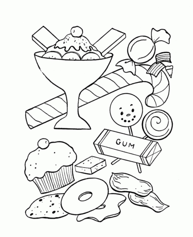 Candy Coloring Pages
 Get This Candy Coloring Pages Printable for Kids r1n7l