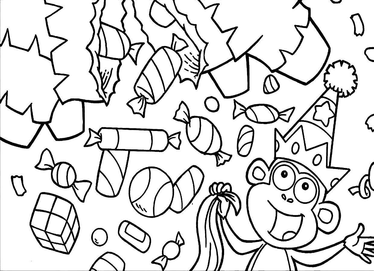 Candy Coloring Pages
 Free Printable Candy Coloring Pages For Kids