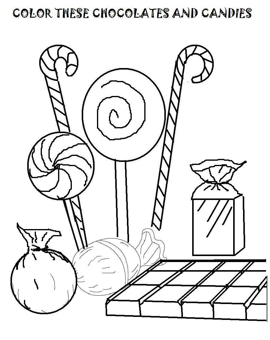 Candy Coloring Pages
 Free Printable Candy Coloring Pages For Kids