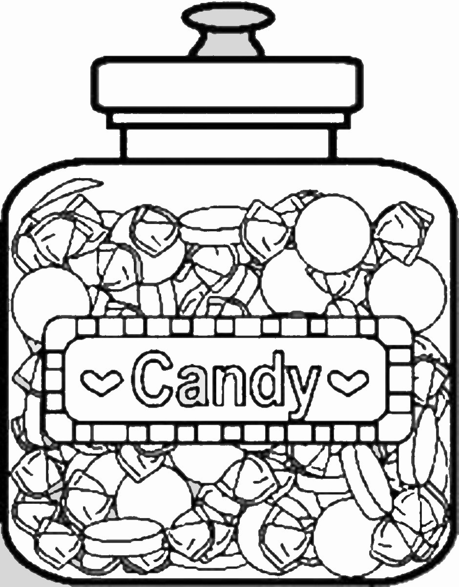 Candy Coloring Pages
 Sweets and Candy Coloring Pages