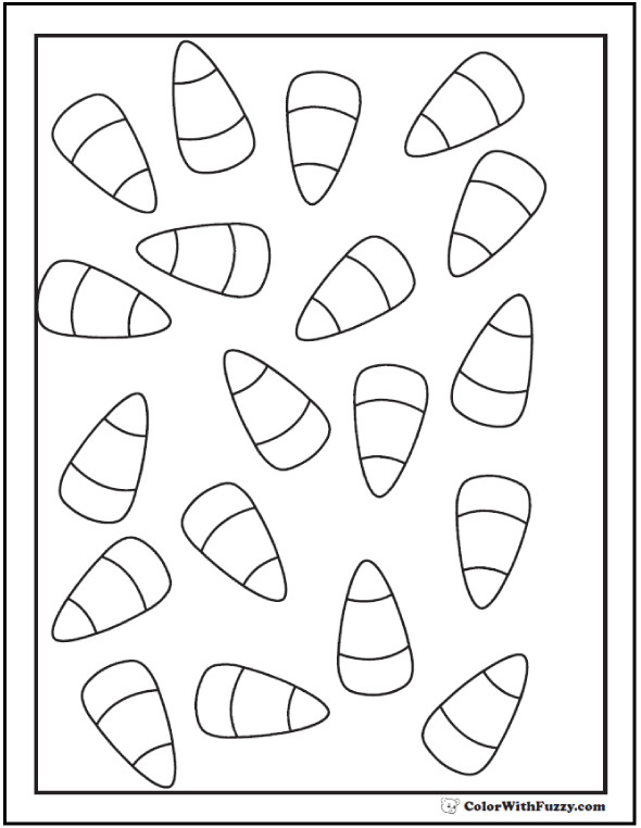 Candy Corn Coloring Pages
 Candy Corn Coloring Pages