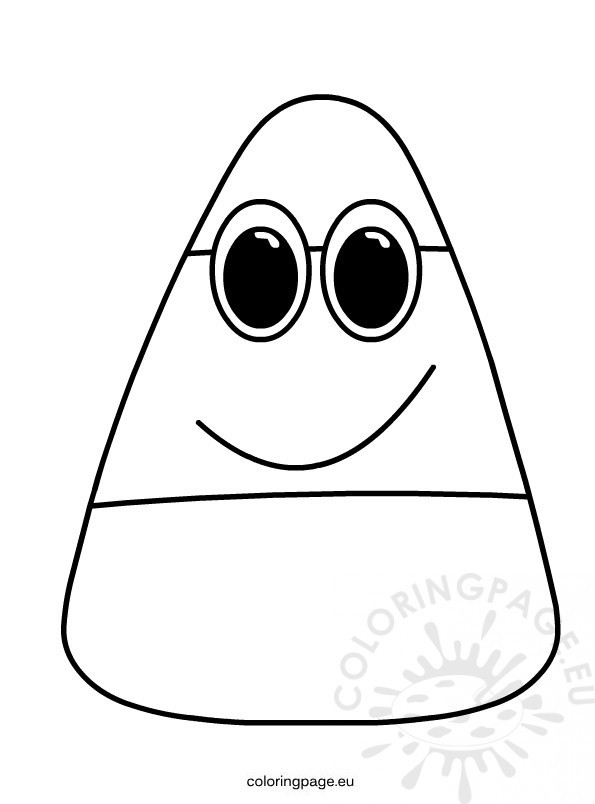 Candy Corn Coloring Pages
 Cartoon Candy Corn