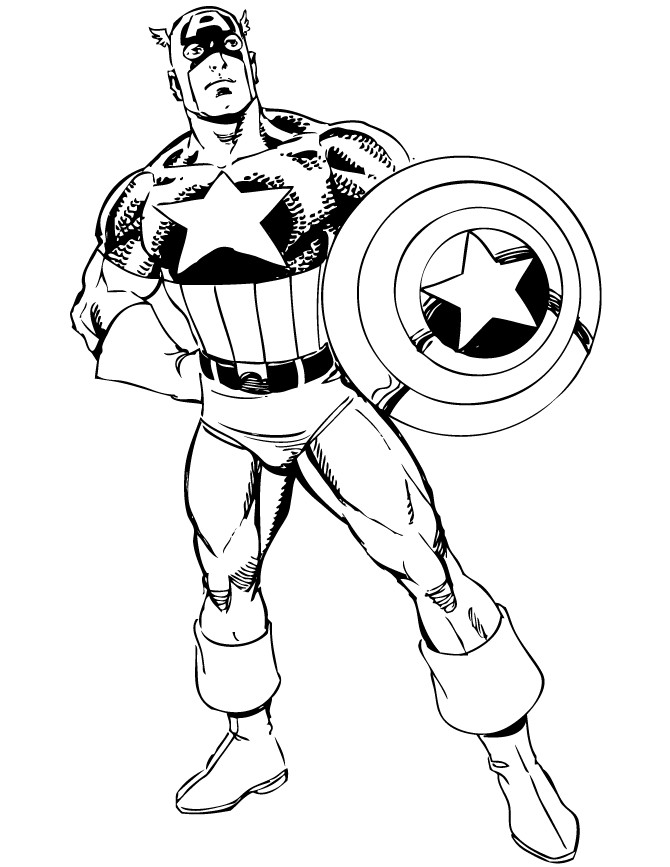 Captain America Printable Coloring Pages
 free printable coloring pages captain america 2015