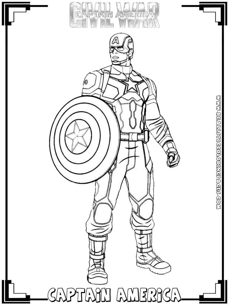 Captain America Printable Coloring Pages
 Marvel Captain America Coloring Pages Coloring Home