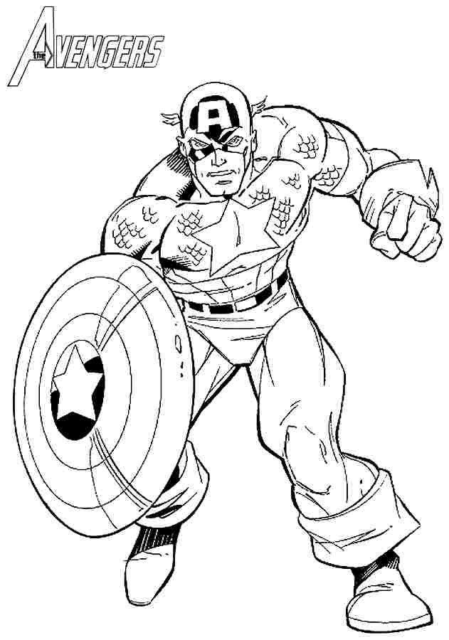 Captain America Printable Coloring Pages
 Captain america coloring pages shield ColoringStar