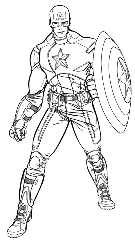 Captain America Printable Coloring Pages
 Get This Avengers Coloring Pages Captain America Printable