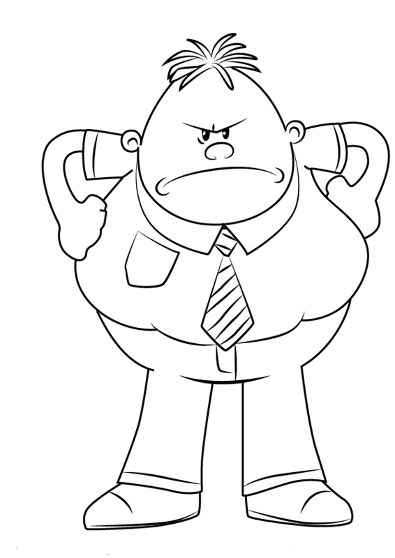 Captain Underpants Coloring Pages
 Free Printable Captain Underpants Coloring Pages
