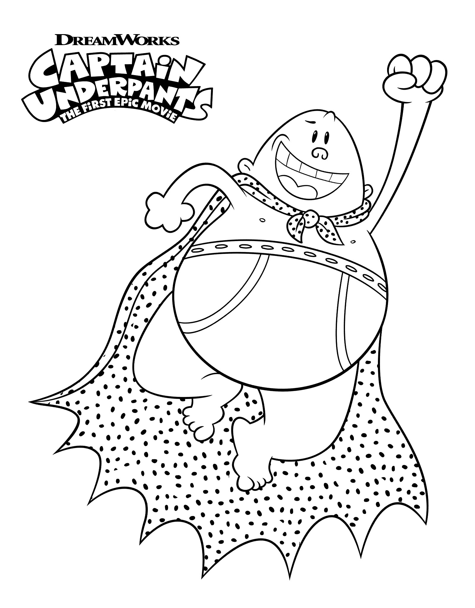 Captain Underpants Coloring Pages
 Free Printable Captain Underpants Coloring Pages