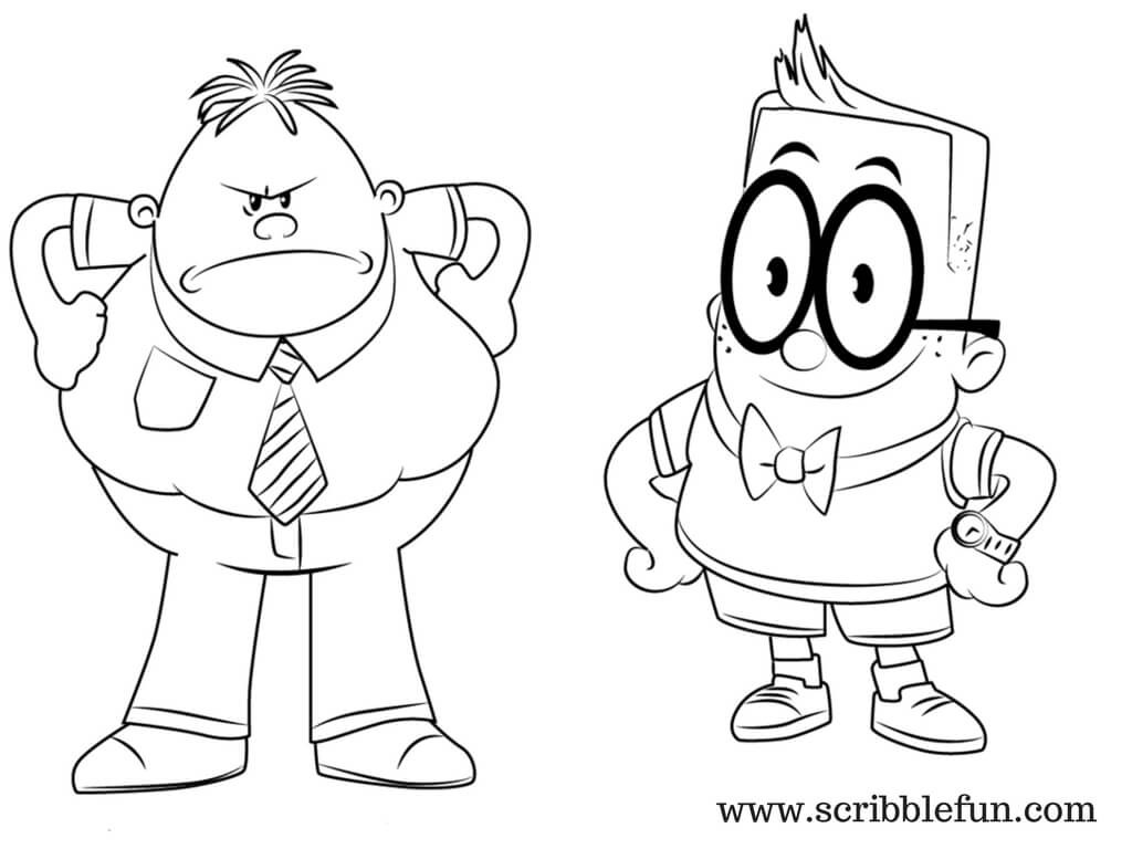 Captain Underpants Coloring Pages
 Free Printable Captain Underpants Coloring Pages