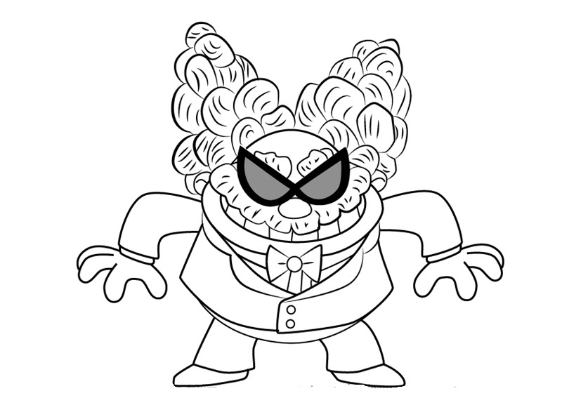 Captain Underpants Coloring Pages
 Free Printable Captain Underpants Coloring Pages