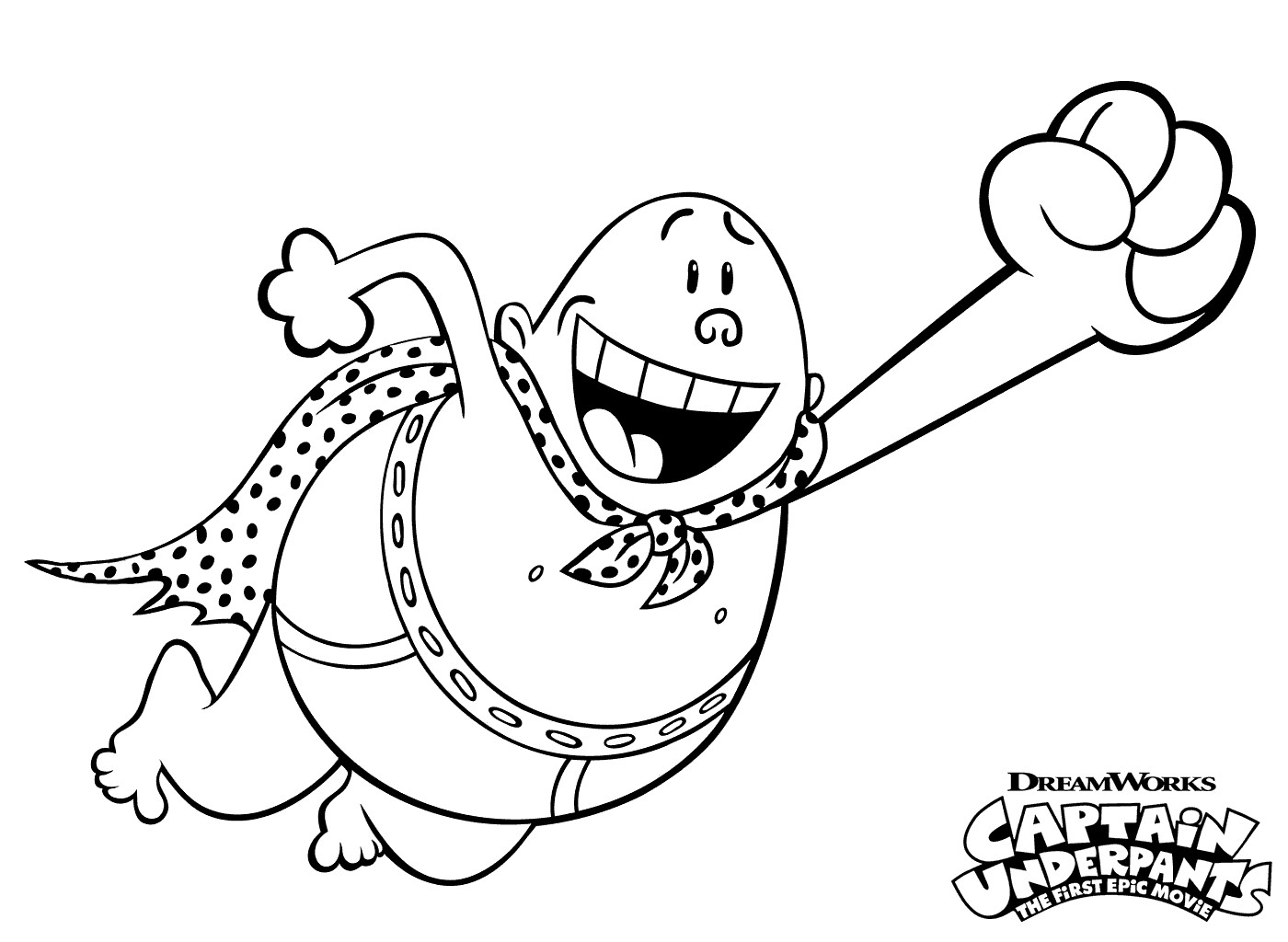 Captain Underpants Coloring Pages
 Free Printable Captain Underpants Coloring Pages