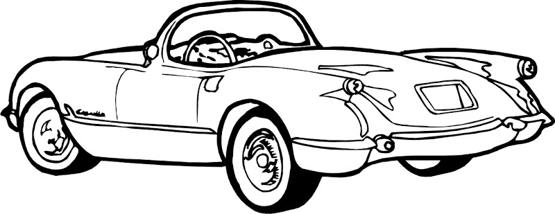 Car Coloring Books For Adults
 Classic Cars Coloring Pages For Adults 8 Image