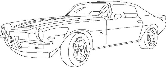 Car Coloring Pages For Adults
 Classic Car Coloring Pages The Old and Muscle Car