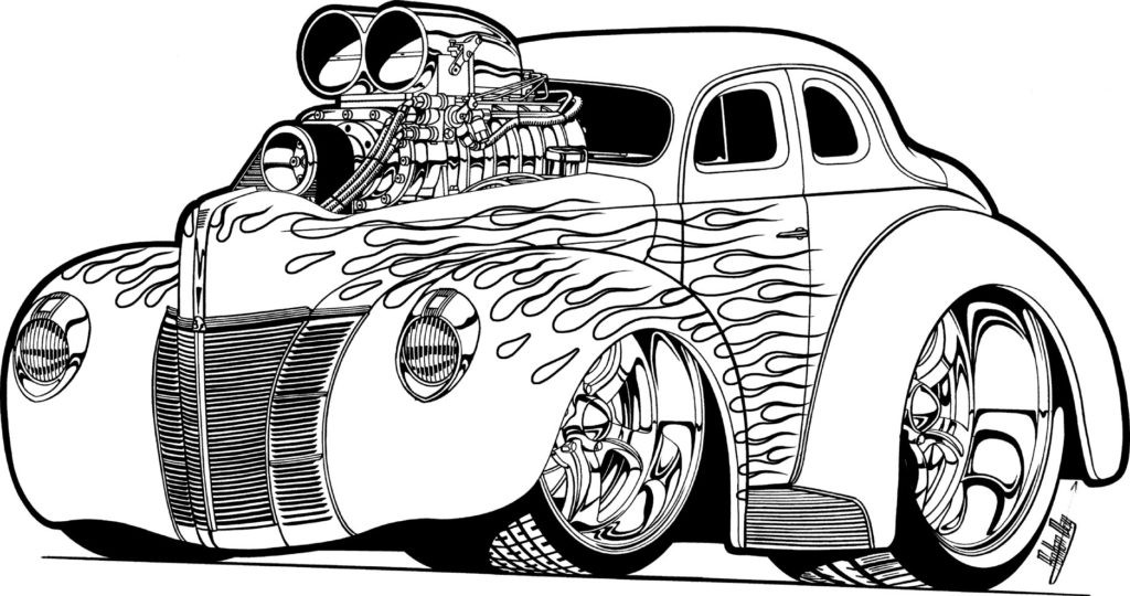 Car Coloring Pages For Adults
 Coloring Pages Car Coloring Pages To Download And Print