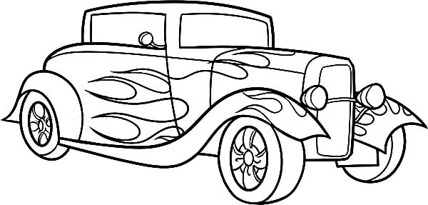 Car Coloring Pages For Adults
 Classic Car Coloring Pages The Old and Muscle Car
