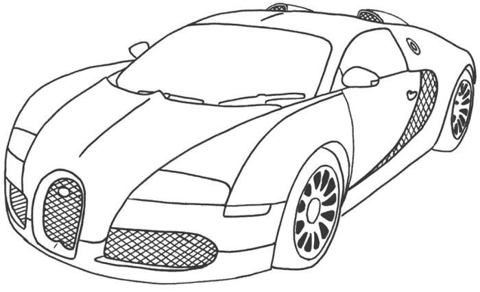 Car Coloring Pages For Adults
 Best Car Sport Bugatti Veyron Coloring Page