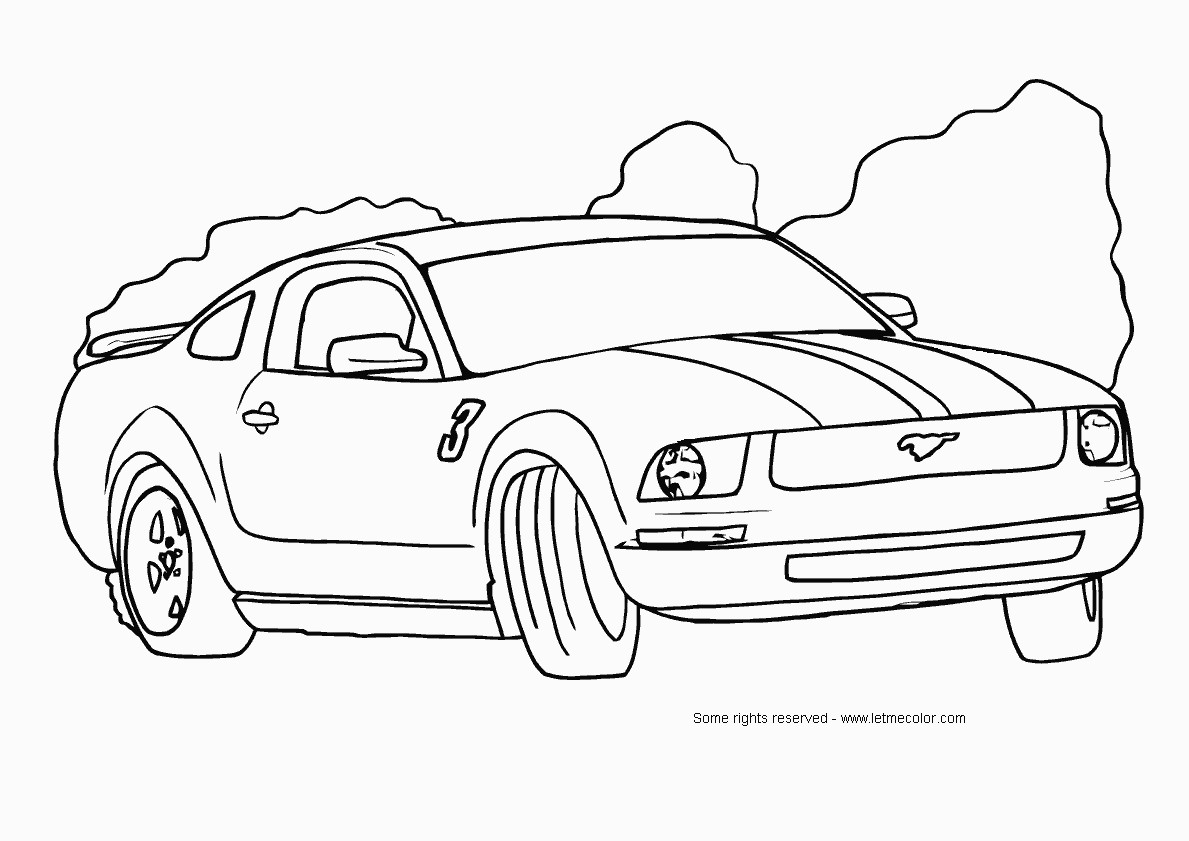 Best ideas about Car Coloring Pages For Girls
. Save or Pin Ford Mustang Car Coloring pages Free Printable Coloring Now.