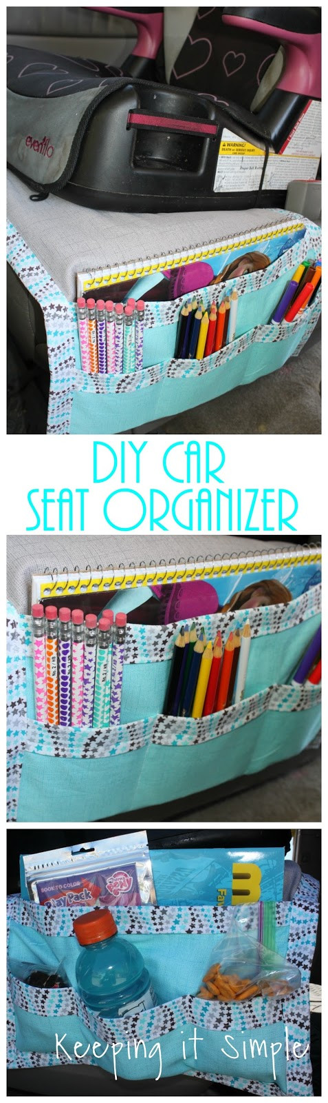 Best ideas about Car Organizer DIY
. Save or Pin DIY Car Seat Organizer for Kids Snacks and Coloring Now.
