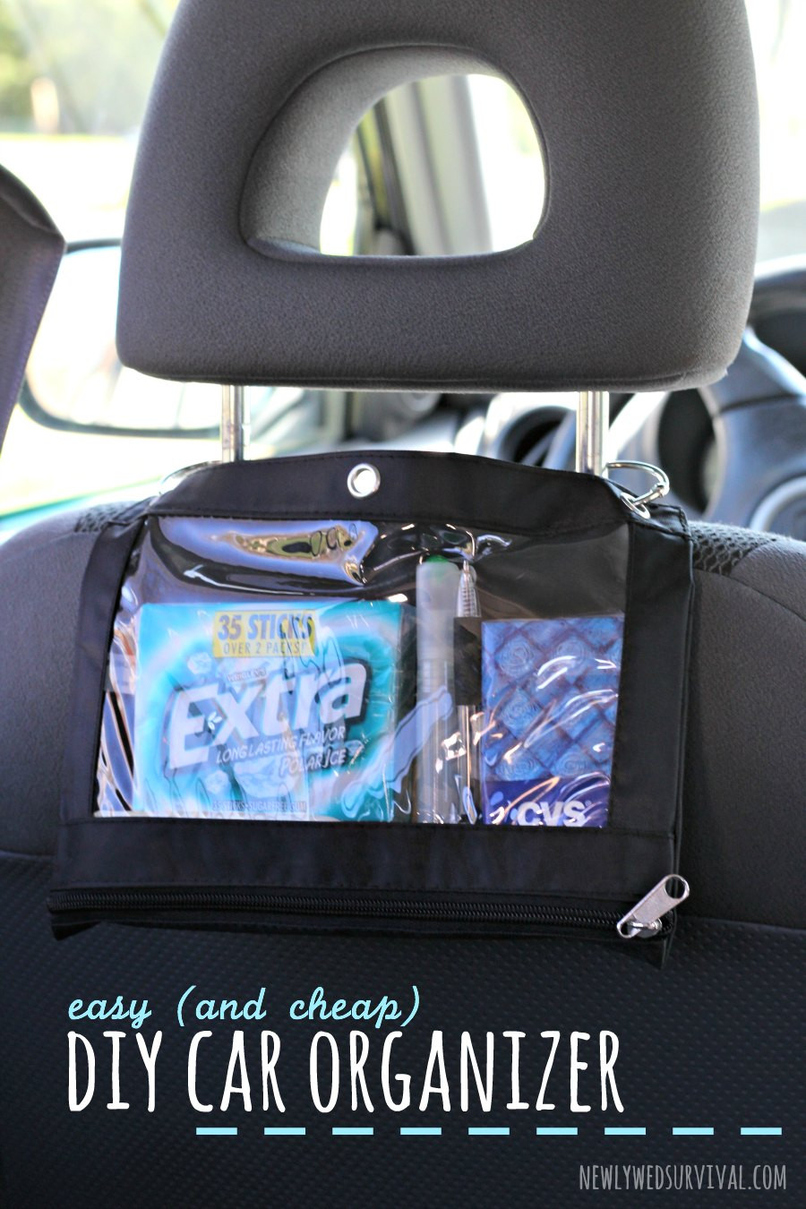 Best ideas about Car Organizer DIY
. Save or Pin Easy and Cheap DIY Car Organizer Newlywed Survival Now.