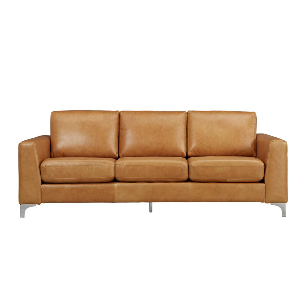 Best ideas about Caramel Leather Sofa
. Save or Pin HomeSullivan Russel 1 Piece Caramel Leather Sofa 40E938CM Now.