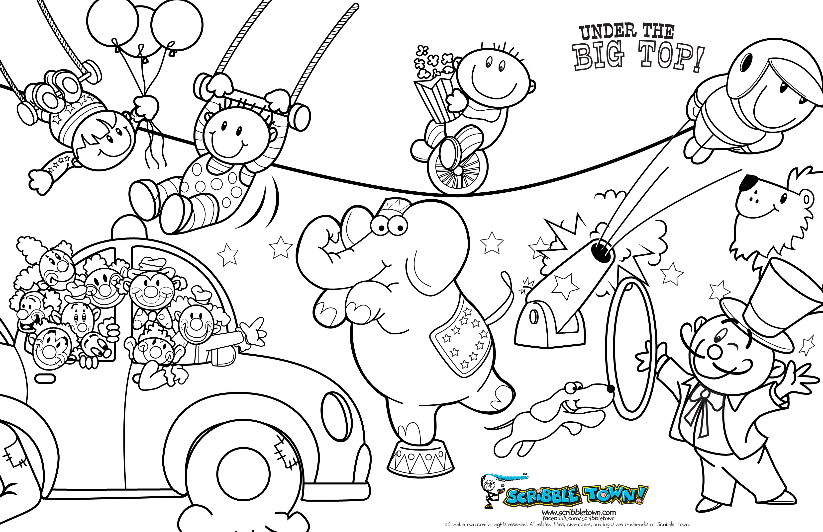 Carnival Coloring Sheets For Kids
 CIRCUS COLORING PAGES