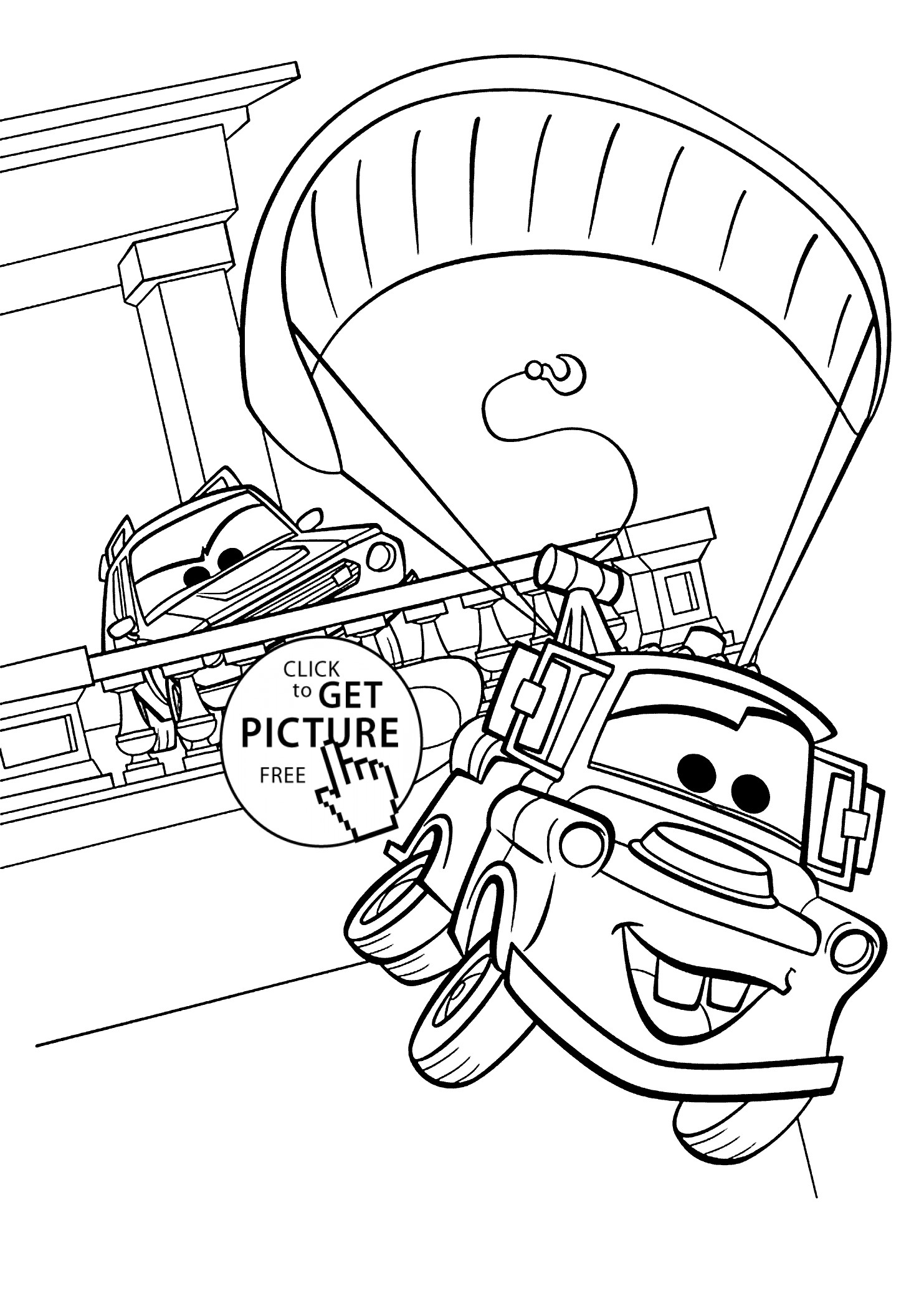 Cars 2 Free Coloring Pages
 Mater Cars 2 coloring pages for kids printable free