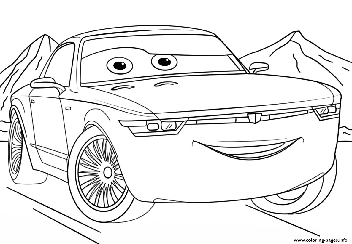 Cars 3 Printable Coloring Pages
 Bob Sterling From Cars 3 Disney Coloring Pages Printable