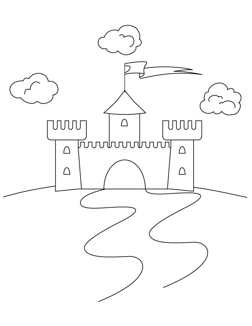 Castle Coloring Pages For Kids
 Free Printable Castle Coloring Pages For Kids