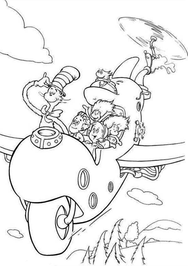 Cat And The Hat Coloring Pages
 Cat in The Hat Coloring Pages Bestofcoloring