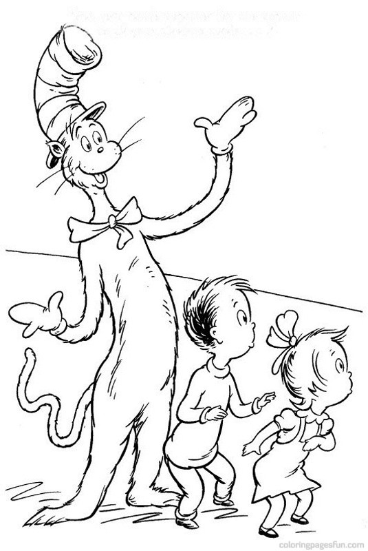 Cat And The Hat Coloring Pages
 Seuss Cat In The Hat Coloring Pages Coloring Page Cat