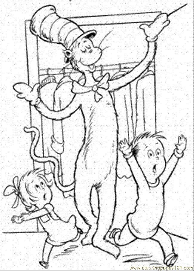 Cat And The Hat Coloring Pages
 The Cat In The Hat Coloring Pages Gallery s