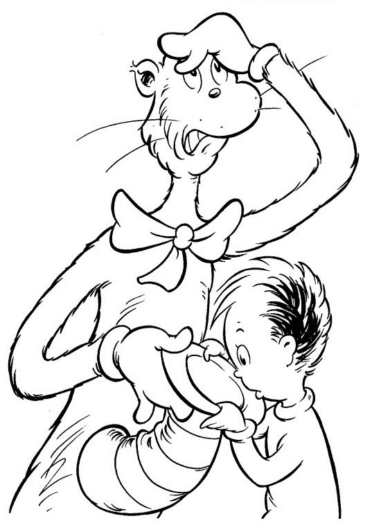 Cat And The Hat Coloring Pages
 The Cat In The Hat Coloring Pages