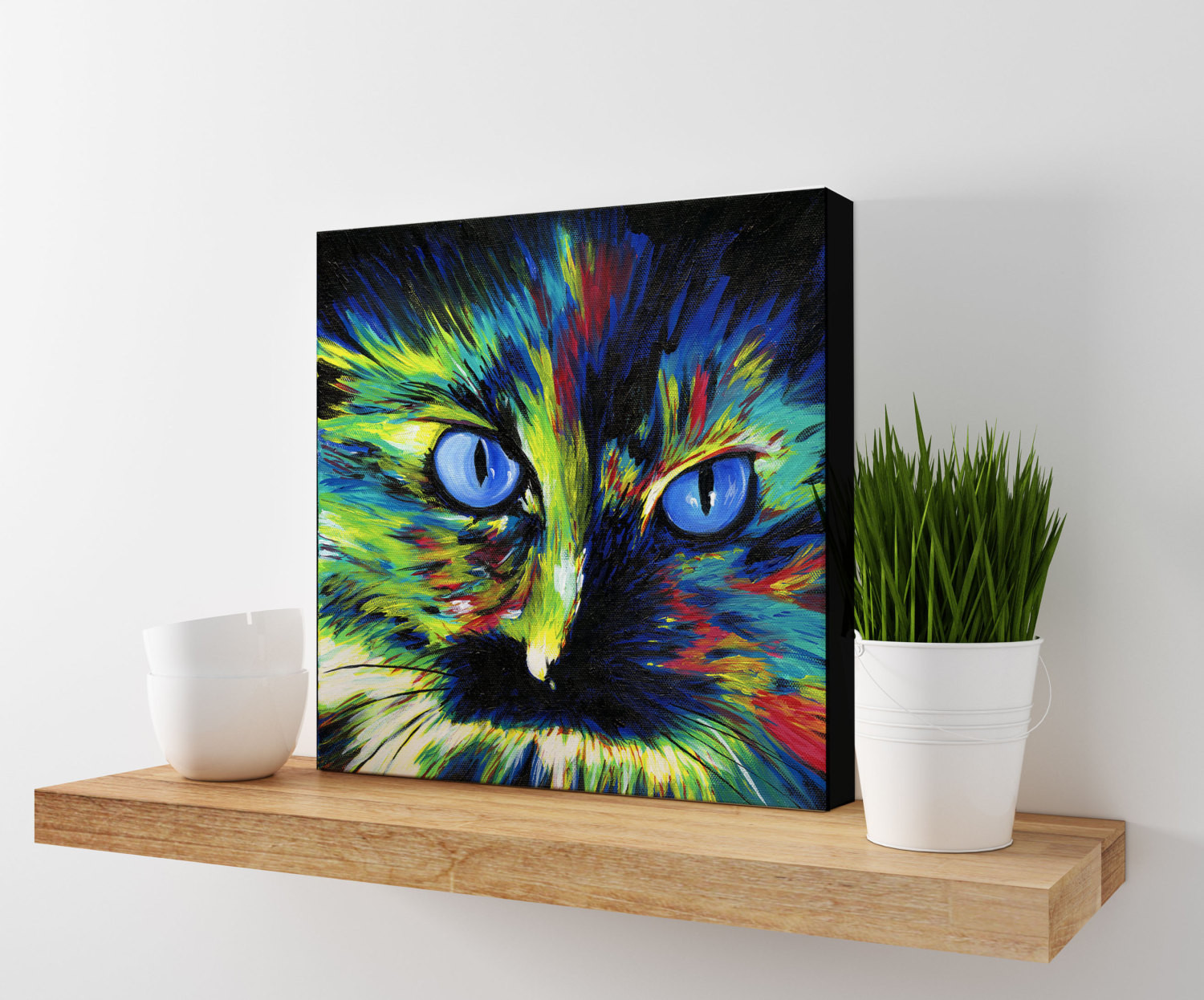 Best ideas about Cat Wall Art
. Save or Pin Cat Art Cat Wall Decor Colorful Cat Art Cat Wall Art Now.