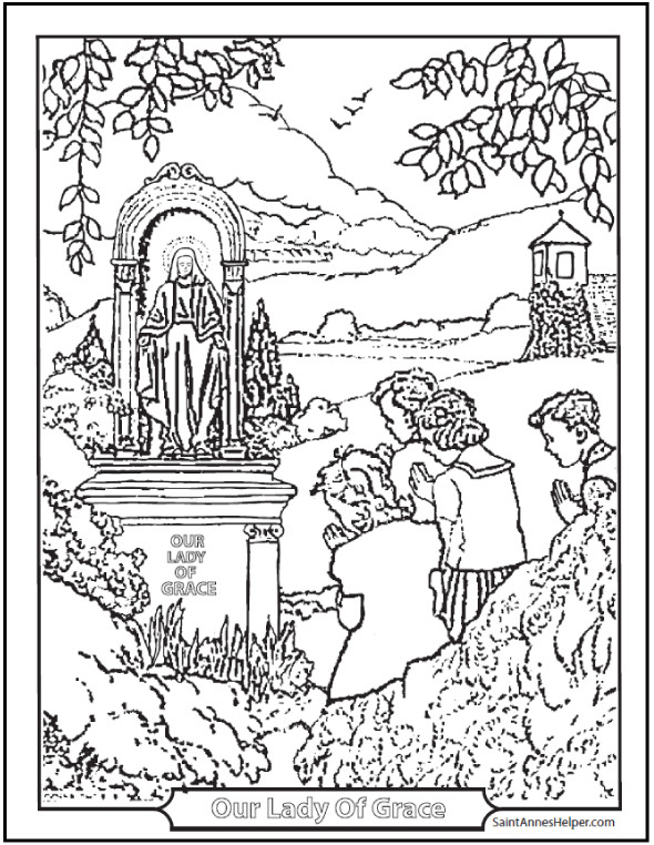 Catholic Coloring Book Pages
 150 Catholic Coloring Pages Sacraments Rosary Saints